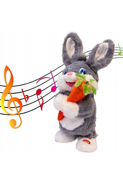 Toys Iepuraș cu pui, joc interactiv de dans, repetă vorbirea, Paște