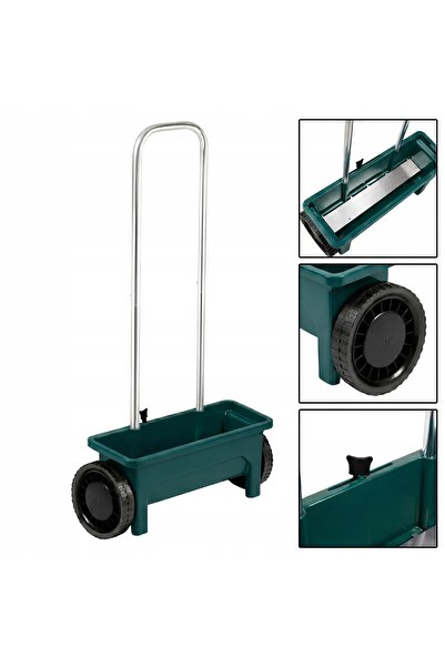 Real Garden Împrăștiator manual de semințe de iarbă, îngrășământ, nisip și sa...