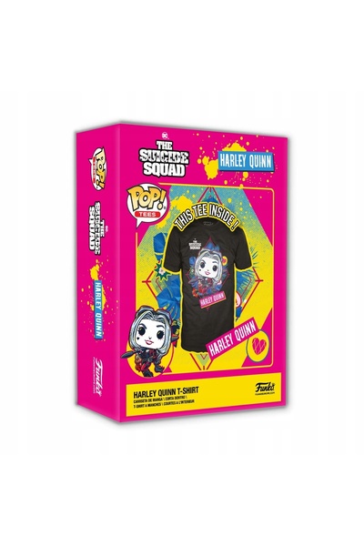 Funko Tricou L Suicide Squad multicolor, cutie deteriorată
