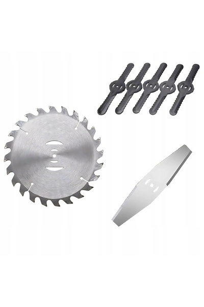 ADM Lame de tuns iarba, Set de 7 bucăți, Oțel și plastic, Compatibil