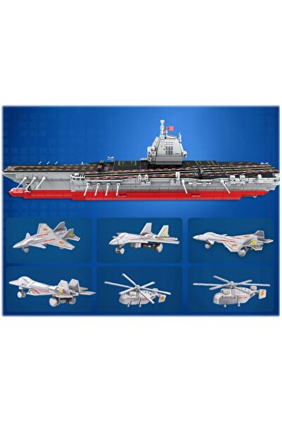 COİLTEK SET DE CUBURI DE CONSTRUCȚIE MEGA 834 PIESE TRANSPORTOR AERIEN CU FIG...