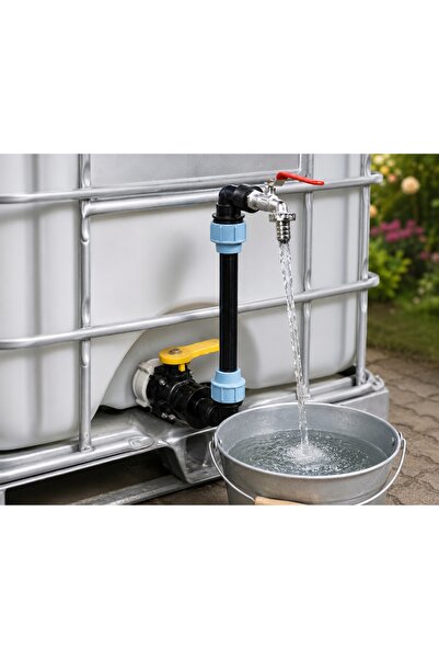 NO BRAND Adaptor pentru rezervor IBC Mauzer cu robinet de 1/2 ", valvă de ext...