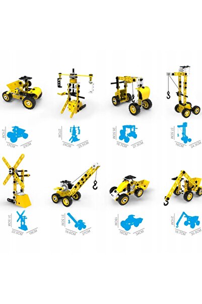 woopie Set cadou 8 în 1: Blocuri de construcție educative creative cu vehicul...