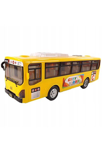 Luxma Autobuz școlar interactiv mare, cu lumini, sunete și LED-uri, de plimba...