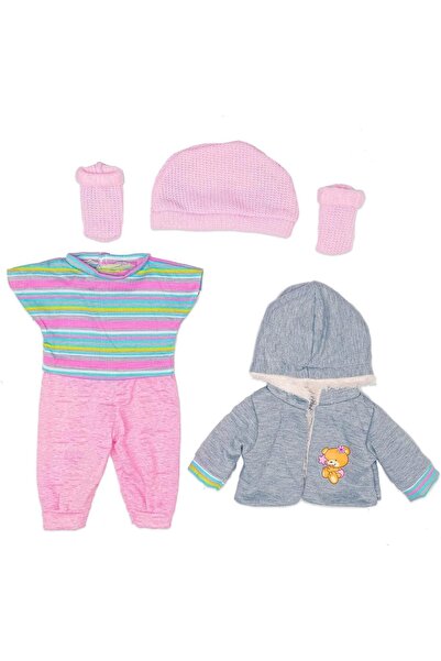 Martius Un set elegant pentru păpuși: haine de iarnă, pantaloni, jachetă, căc...