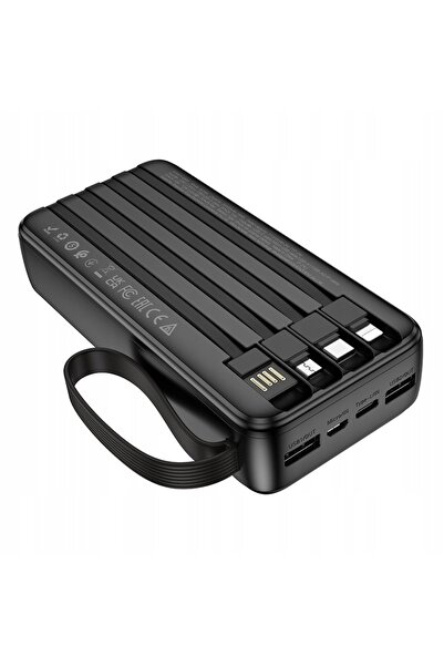 NO BRAND POWERBANK 20000 mAh CU 4 CABLURI INTEGRATE USB C USB LIGHTNING