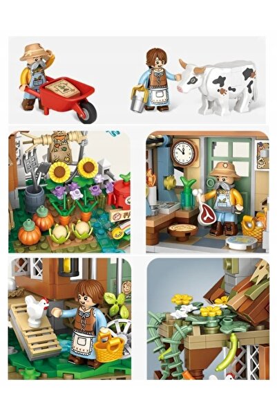 Loz FARMA CONSTRUCTION BLOCKS 899 CASA DIN SAT Set Educativ Pentru Copii