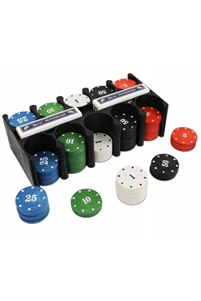 NO BRAND SET JETE POKER TEXAS 200 BUCĂȚI DEALER BLIND KARTY 2 TALIE PENTRU OC...
