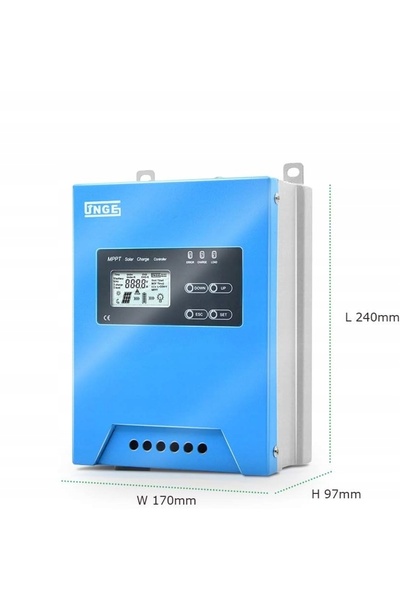 NO BRAND SolaMr Regulator solar MPPT 60A 12/24/48V cu ecran LCD și senzor de ...