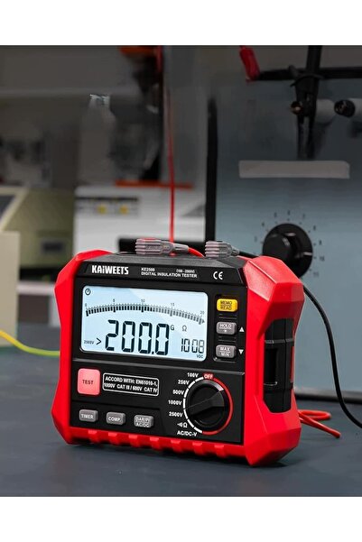 NO BRAND Kaiweets megaohmmetru pentru testarea izolației 100G 1000V DAR PI AC...