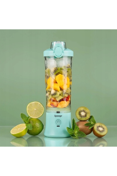 NO BRAND Blender fără fir Sponge Blend 150W 12 LED Mentă