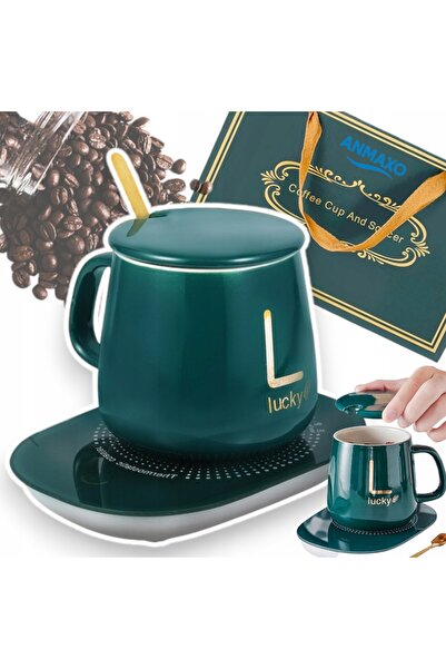 NO BRAND SET CANĂ ÎNCĂLZITĂ SUPORT ÎNCĂLZITOR APĂ CEAI CAFEA CADOU