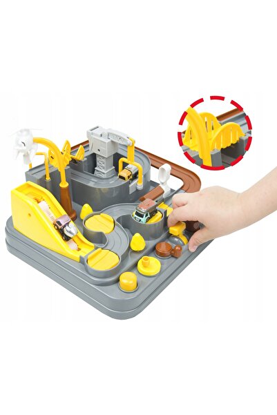 Landtoys Set interactiv și creativ de obstacole pentru mașinuțe de curse pe ș...