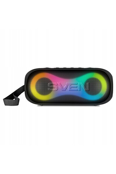 Sven PS-165 RGB Boxă portabilă rezistentă la apă, Bluetooth, AUX, Micro-SD