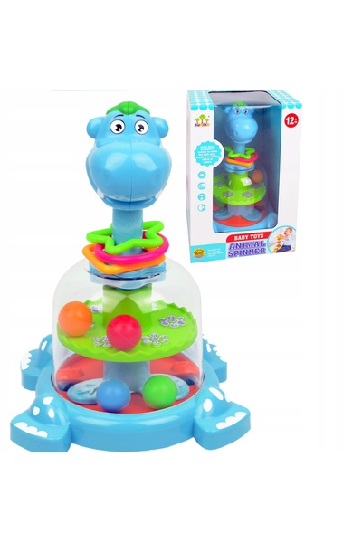 Landtoys SPINNER EDUCATIV INTERACTIV, TOCANELĂ, CARUSEL, BILUȚE, ZORZICELE, C...