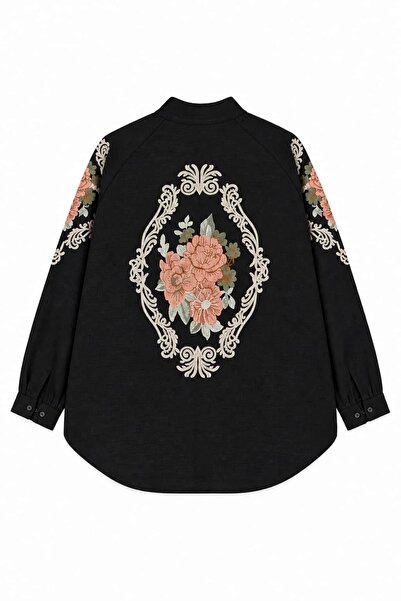 Keten Nakışlı Kimono