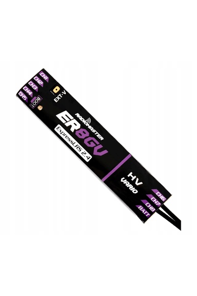 RadioMaster ELRS 2.4GHz ER8G Receptor PWM cu 8 canale cu Telemetrie CRSF ER8G