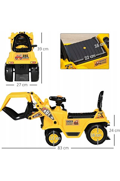 Maller Tech Excavator, buldozer, utilaj de construcții, nivelator, împingător...