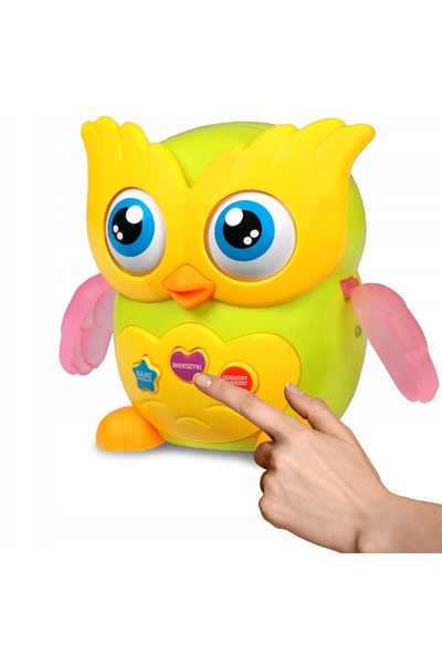 Artyk Jucărie educativă interactivă bufniță care merge și vorbește în poloneză