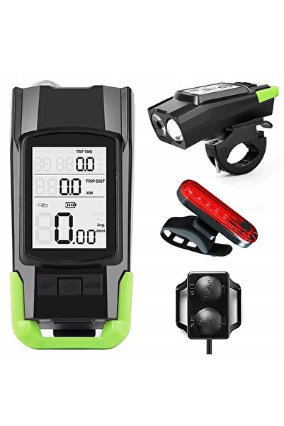 Anytech SET DE LĂMPI LED PENTRU BICICLETĂ (FAȚĂ ȘI SPATE), REZISTENTE LA APĂ,...