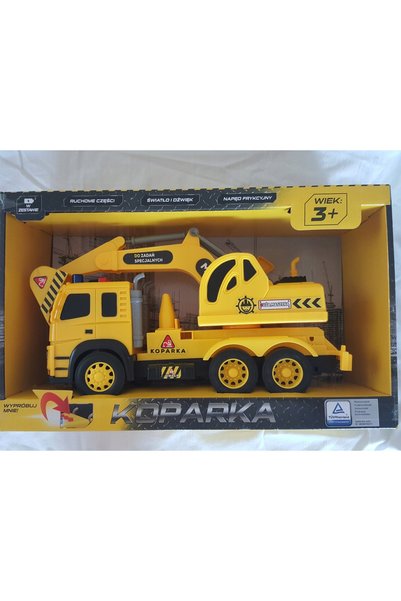 NO BRAND Excavator auto mare, aprox. 30 cm, cu lumini și sunete