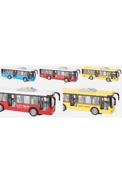 Zd Trading Autobuz școlar interactiv mare, cu lumini, sunete și LED-uri, de p...