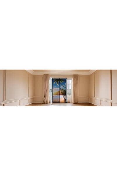 NO BRAND Plasă de țânțari pentru ușă, fereastră, balcon MAGNES 100 cm x 210 S...