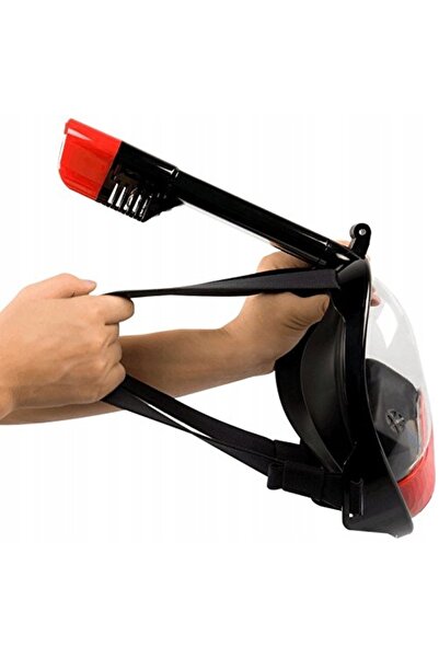 NO BRAND Mască de scufundare integrală cu tub, mască de snorkeling integrală ...