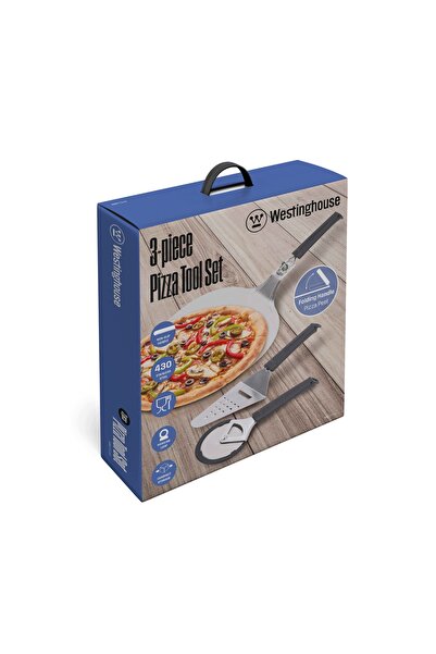 Westinghouse Set pentru pizza 3 piese |   Lopată pliabilă 3-în-1, racletă și ...