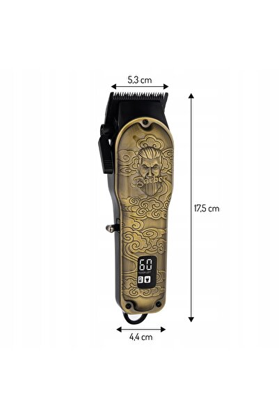 NO BRAND Aparat de tuns Adler Lamă ceramică DLC 210min LED USB