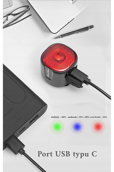 Specter Lumină de bicicletă LED spate reîncărcabilă |   IP66 |