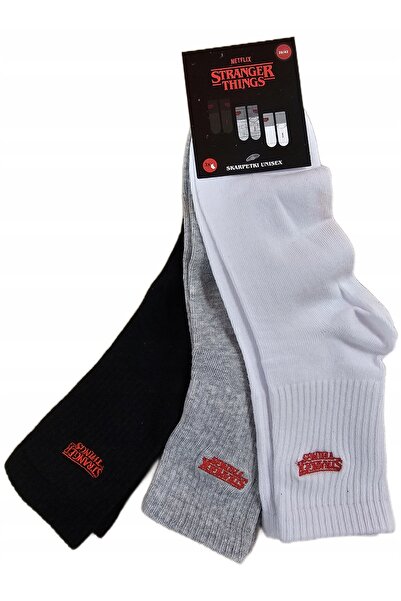 NO BRAND Șosete Stranger Things 3 perechi 39-42 șosete unisex femei bărbați p...