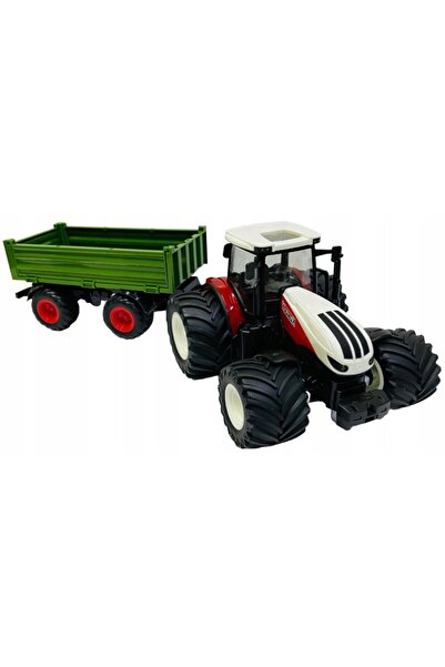 NO BRAND CAMION-TRACTOR RC MARE CU TELECOMANDĂ, CU REMorcă CU LUMINI LED + TE...