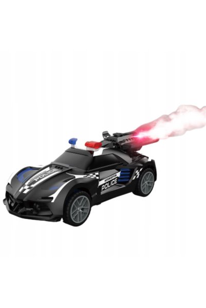 MAKSIK Mașină de poliție cu telecomandă, vehicul RC, lumini de ceață, poliție 6+