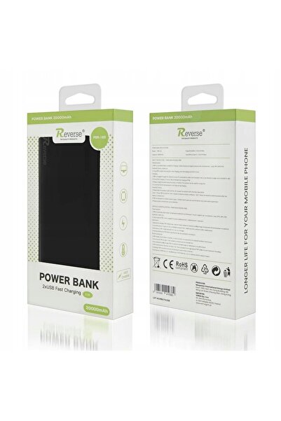 REVERSE POWERBANK PBR-183 20.000 MAH NEGRU