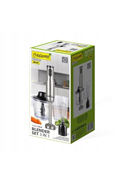 Maestro Blender manual tip cană 1000W Mod puls 2 viteze MR-569