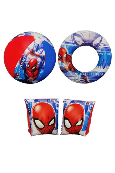 Marvel Spider-Man 3-Piece Children's Sea Set 56 cm Tube 23X15 cm Arm Band 51 ...