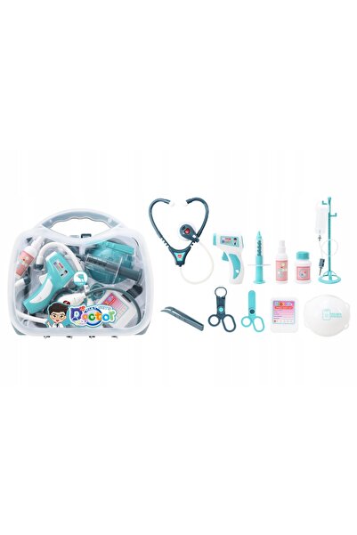 Artyk SET MEDICAL MOBIL, TRUSA DE DOCTOR ÎN CUTIE, STETOSCOP, LUMINI, SUNET