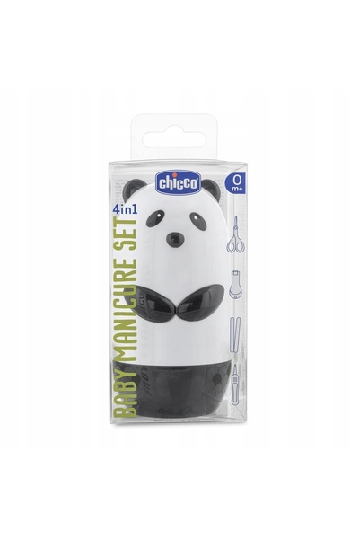 Chicco SET DE MANICURĂ PANDA 4 PIESE pentru copii 0+