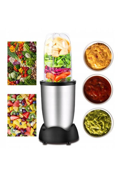 NO BRAND ROBOT KUCHENNY BLENDER CU LAME 600W MULTIFUNCȚIONAL 2 CUPE 470 ml MARE