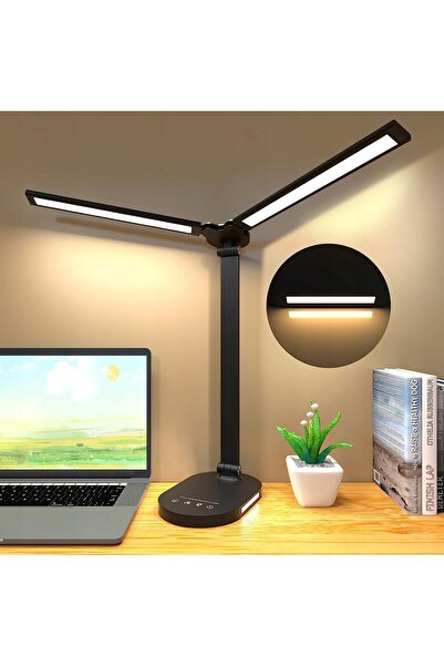Anytech Lampă de birou LED dublă PUTERNICĂ + încărcător