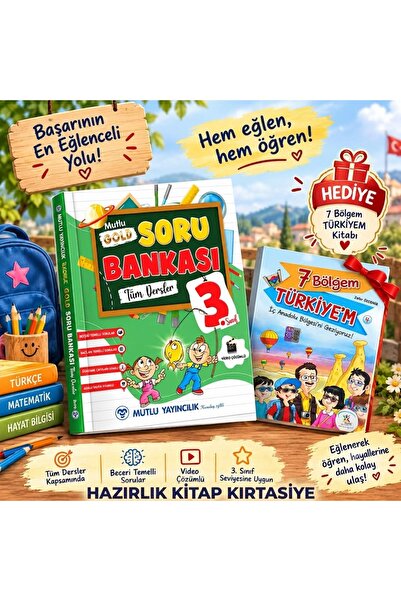 Mutlu Yayıncılık 3. Gold Yeni Nesil Tüm Dersler Soru Bankası Maarif Model + 1...