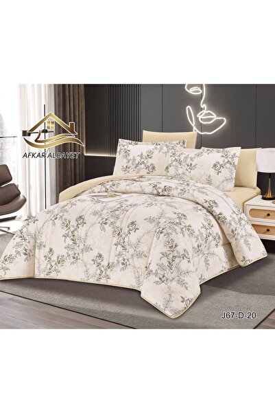 Afkar Albayet Floral Nefren Summer 6 Piece Microfiber Bedspread - Quilted Com...