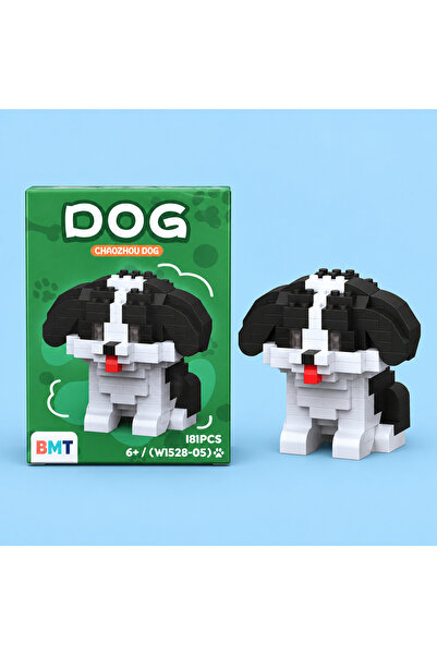 Chaozhou Köpek Model Karakter Figürü Brıcks 3D Mini Blok Yapı Oyuncağı - 181 Parça