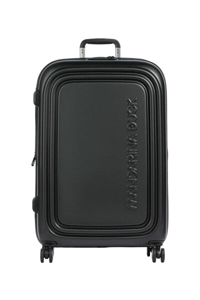 Mandarina Duck Logoduck+ Μεγάλη Σκληρή Βαλίτσα Ταξιδιού Μαύρη με 4 Ρόδες, Ύψο...