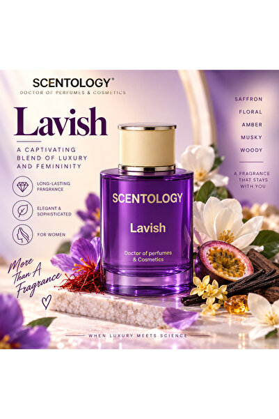 Scentology Doctor of perfums Lavish Eau de Parfum for Women – Floral Amber, W...