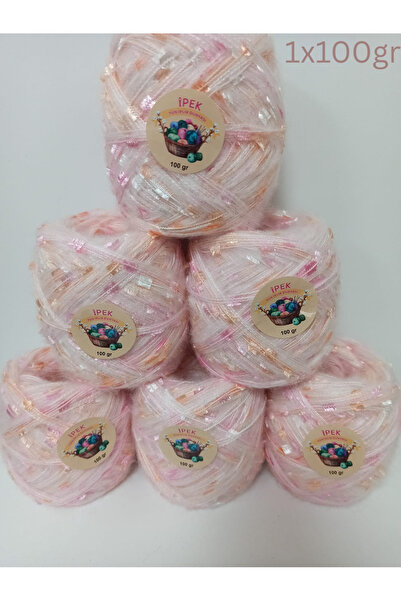 İPEK YÜN İPLİK DÜNYASI Angora Örgü İpi (Pudra,Kelebek İp) 100gr