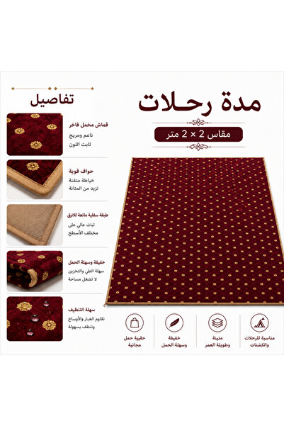 BUNCA Large Garden Camping Mat Waterproof 2X2M Foldable and Portable for Trips