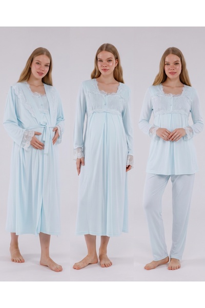 Yulem Homewear مجموعة جديدة من بيجامات الأمومة والولادة ذات الأكمام الطويلة و...