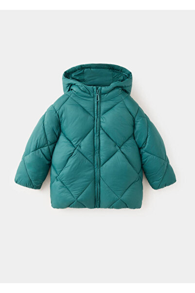 MANGO Baby Kapüşonlu kapitone anorak